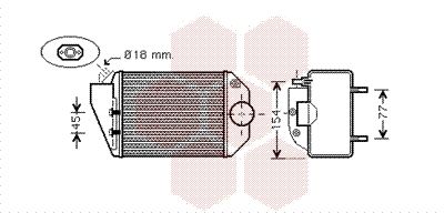 VAN WEZEL Kompressoriõhu radiaator 58004221